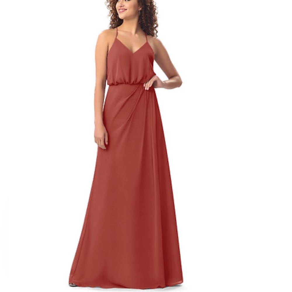 Azazie Terracotta Patricia Bridesmaid Dress